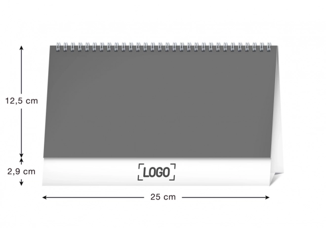 Desk Calendar with Lined Planner 2025