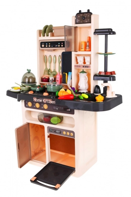 Stylish Children's Kitchen Set with Water Faucet and Interactive Burner