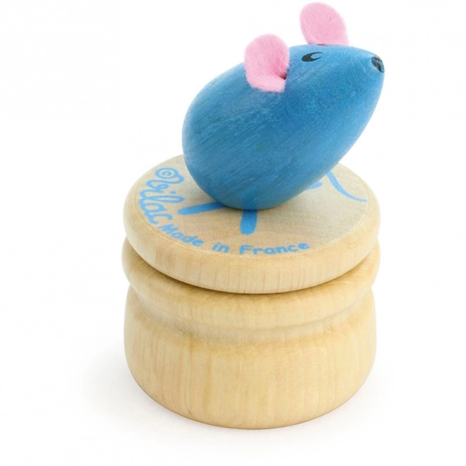 Wooden Tooth Fairy Box Mouse Green