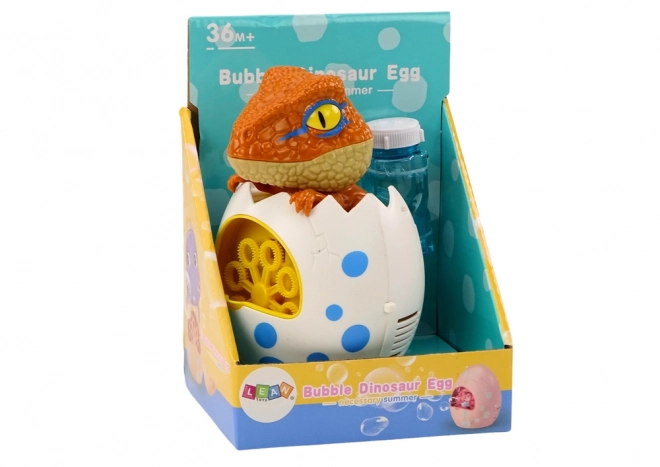 Dinosaur Bubble Maker in Egg with Bubble Solution