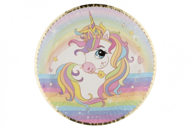 Unicorn Paper Plates Set of 6