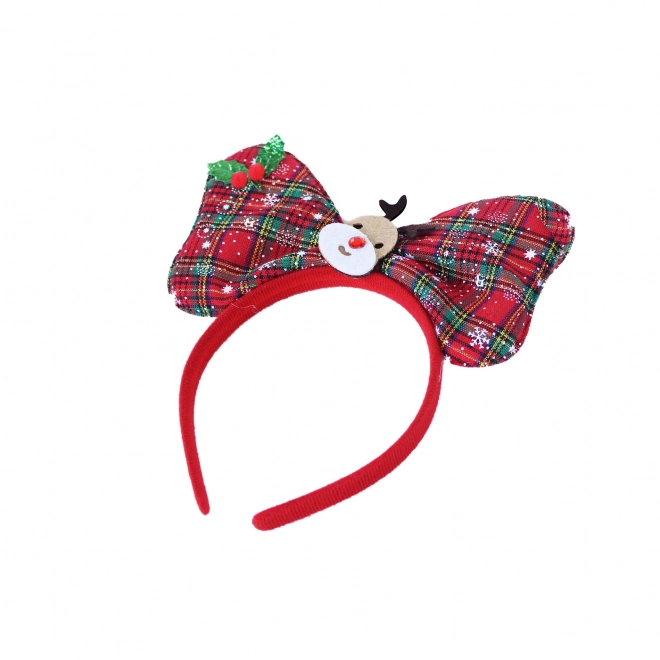 Christmas Reindeer Bow Headband