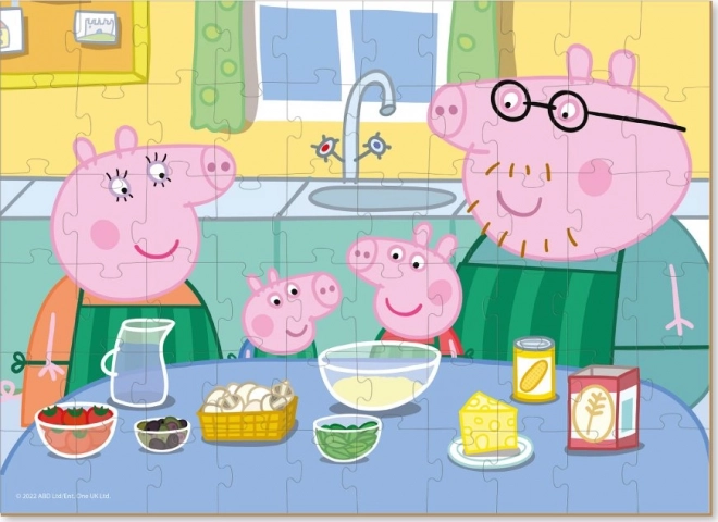 Dodo Puzzle Peppa Pig Cooking Together 60 Pieces