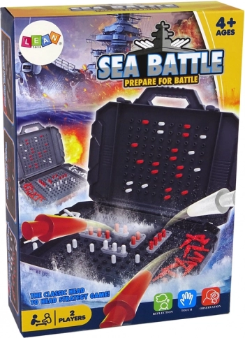 Aantrekkelijke SEA BATTLE-verpakking voor 2 spelers vanaf 4 jaar