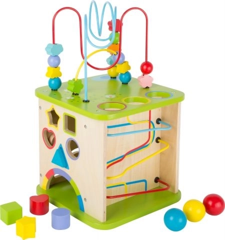 Small Foot Wooden Activity Cube with Maze 5-in-1