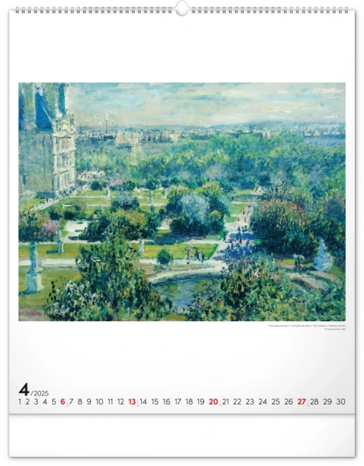 Wall Calendar Claude Monet 2025