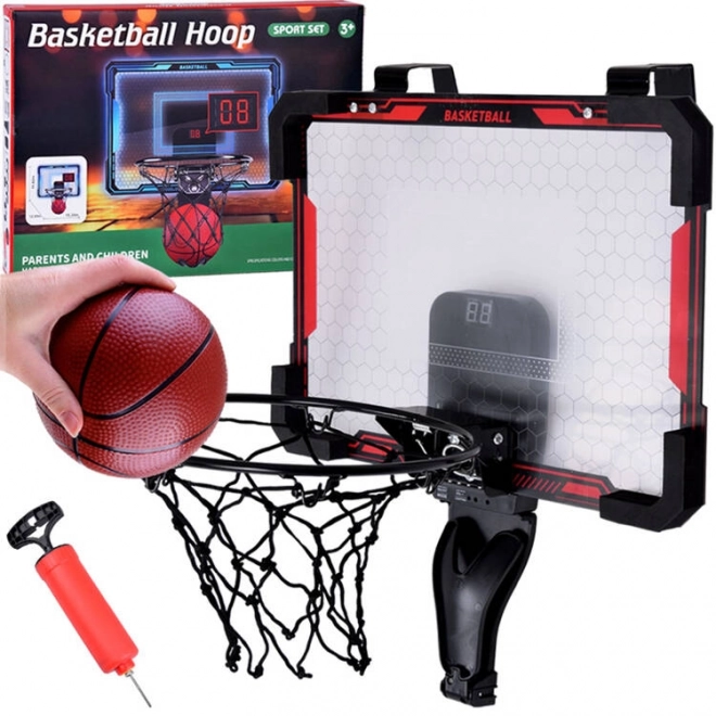 Electronic Basketball Hoop Set with Score Counter