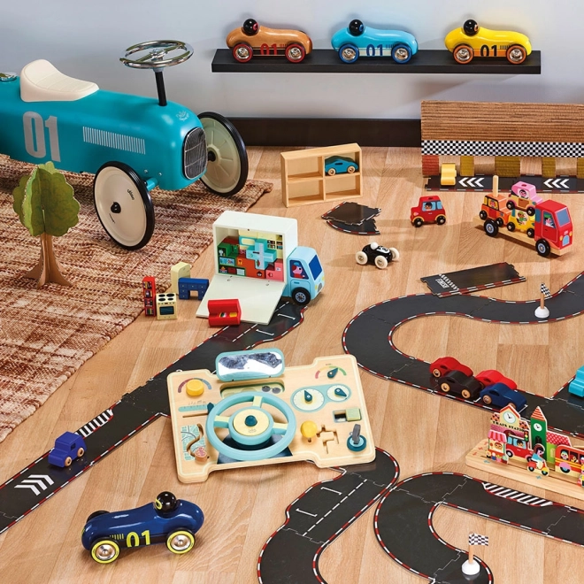 Vilac Wooden Car Old Sport Turquoise