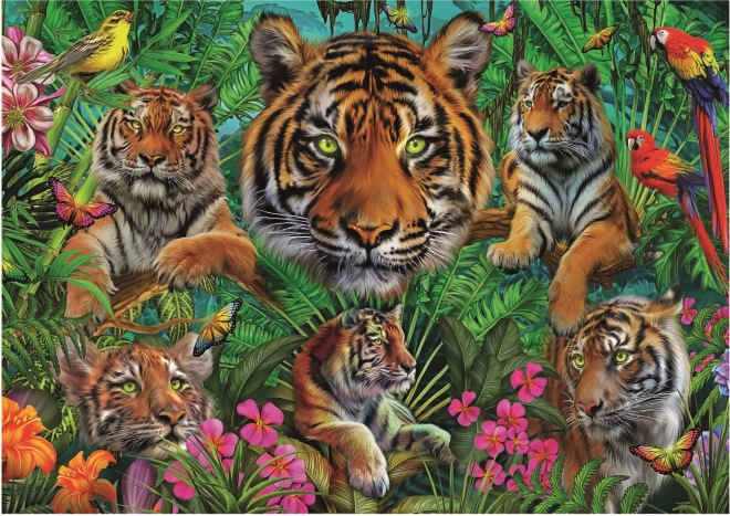 Educa jigsaw puzzle - tigers in the jungle 500 pieces