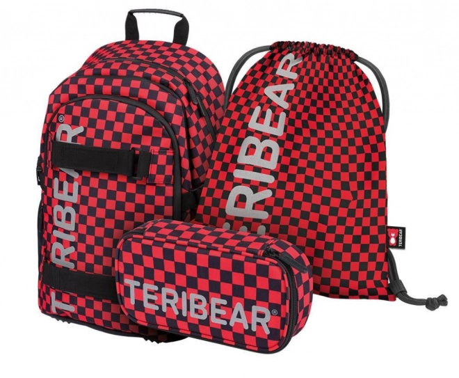 Baagl School Bag Set Skate Teribear