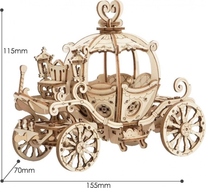 Fairytale Wooden 3D Puzzle Carriage