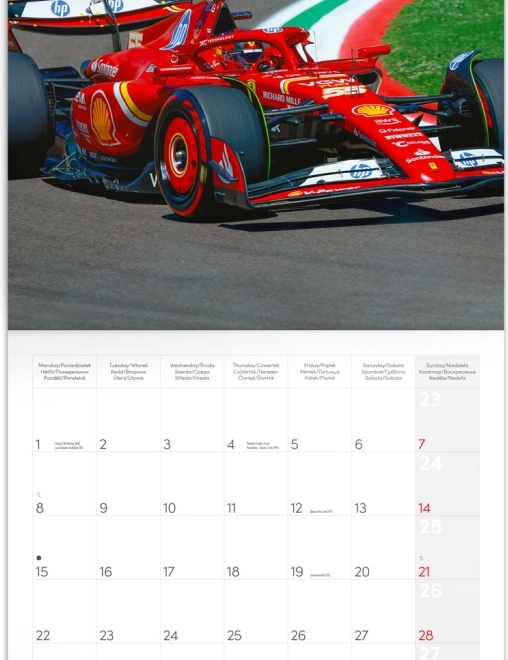 Notepad Calendar Formula 1 – Jiří Křenek 2026