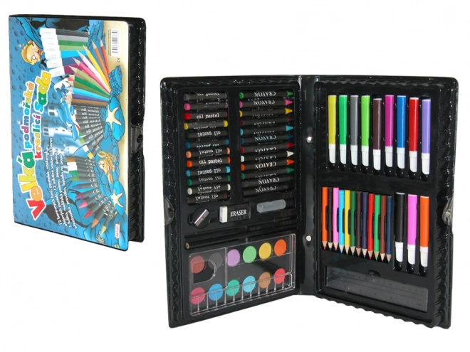 Art Supplies Suitcase - Ocean