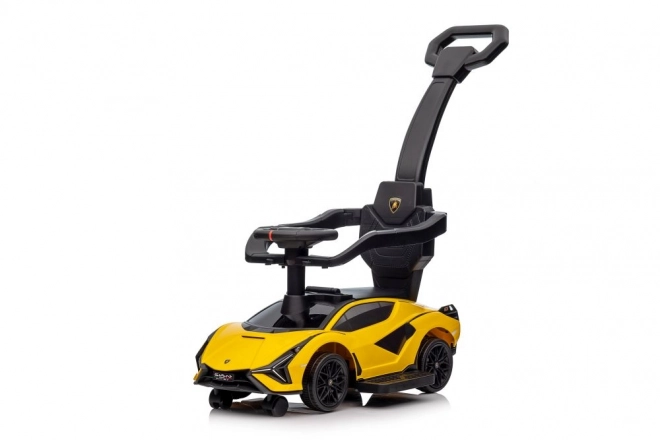 Lamborghini Ride-on with Pusher in Yellow