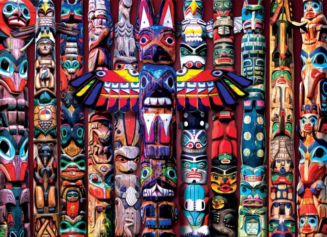 Native American Totems 1000 Piece Puzzle