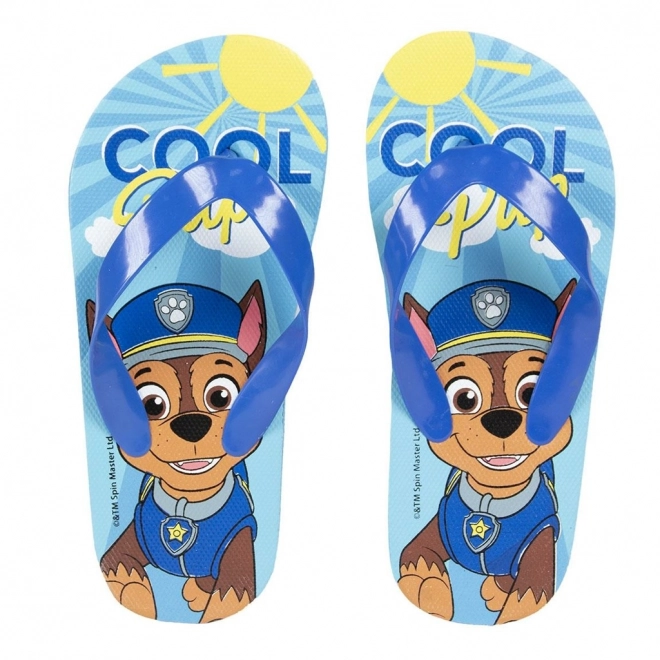 Paw Patrol Light Blue Flip Flops