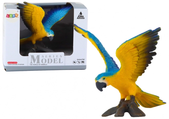 Blue and Yellow Macaw Figurine