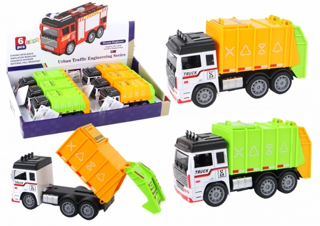 Garbage Truck with Trailer Toy - Available in Two Colors