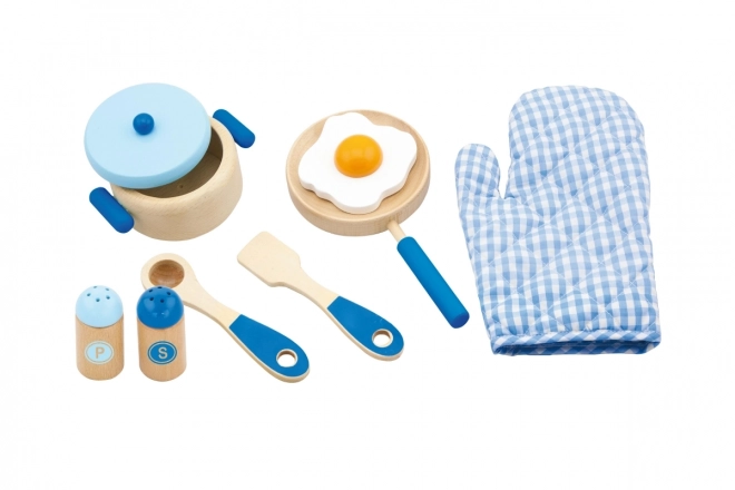 Wooden Kitchen Set - Blue