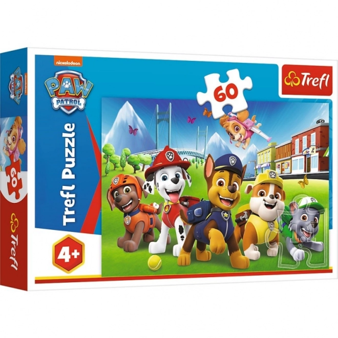 Puzzle with 60 Pieces Paw Patrol Meadow Scene