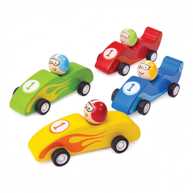 Colorful Wooden Racing Car