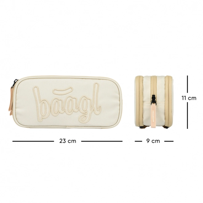 Beige Pencil Case by Baagl