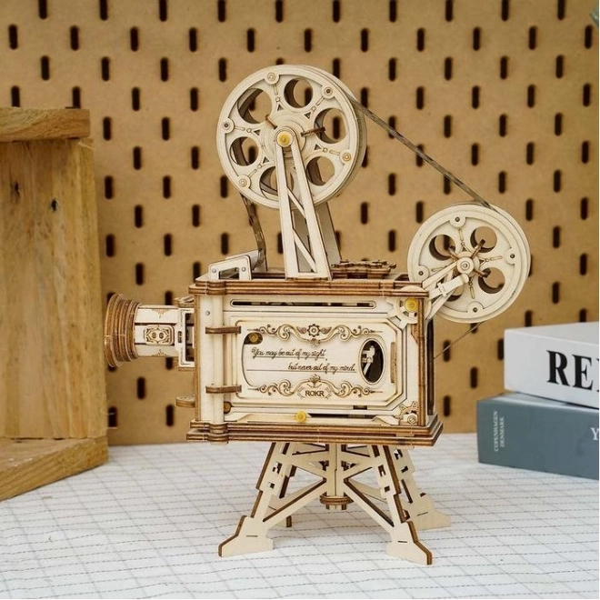 Rokr 3D Wooden Puzzle Mechanical Movie Projector