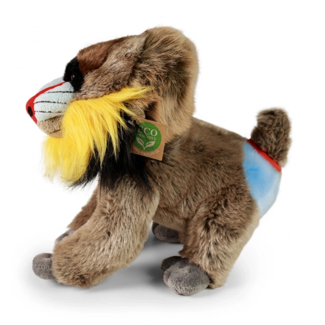 Plush Monkey Mandrill 28 cm Eco-Friendly