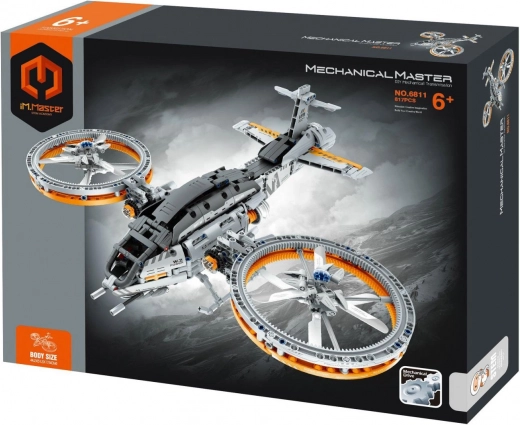 Set di costruzione astronave con propulsione meccanica, 850 pezzi