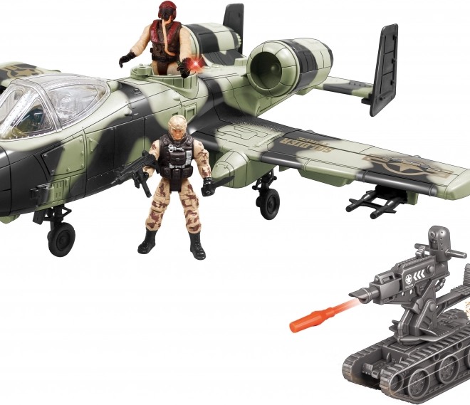 Airplane with Figures and Effects