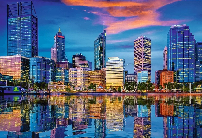 Trefl Puzzle Cityscape Reflection of Perth Australia