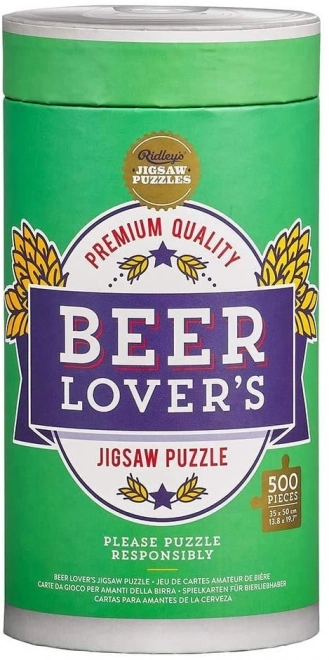 Ridley's Games Puzzle for Beer Lovers, 500 Pieces