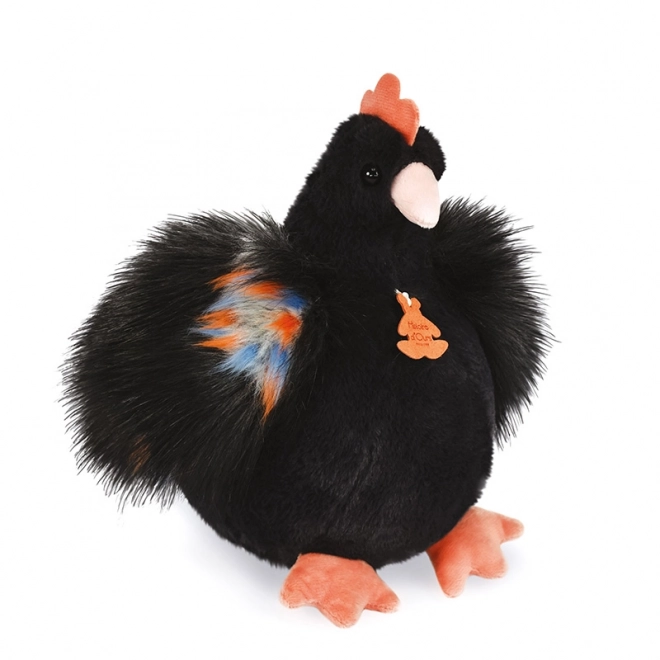 Black Plush Chicken by Histoire d'Ours