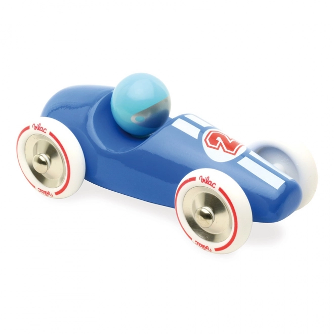 Vilac Racing Car Blue with White Wheels