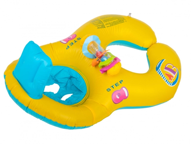 Inflatable Swimming Ring with Seat for Babies and Parents