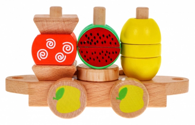 Wooden Train with Shape Sorters for Kids 3+