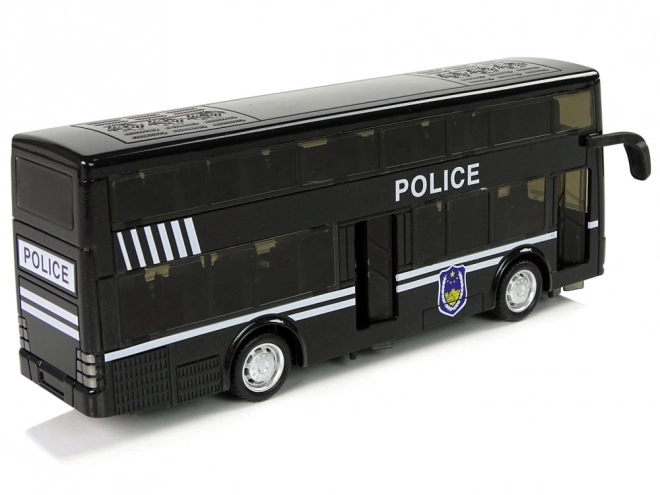 Double Decker Police Bus Toy with Sound Effects