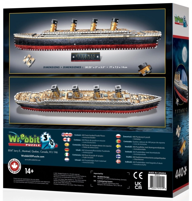 Titanic 3D Puzzle by Wrebbit