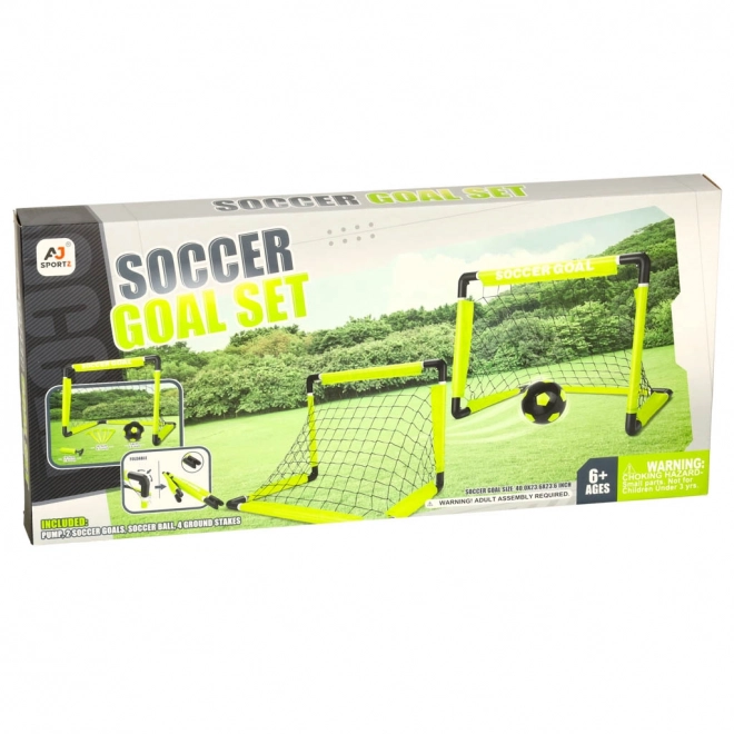 Football Goal Set with Ball and Pump