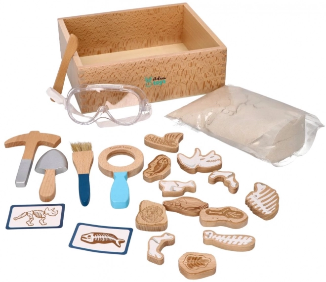 Reusable Archeologist Play Set with Kinetic Sand