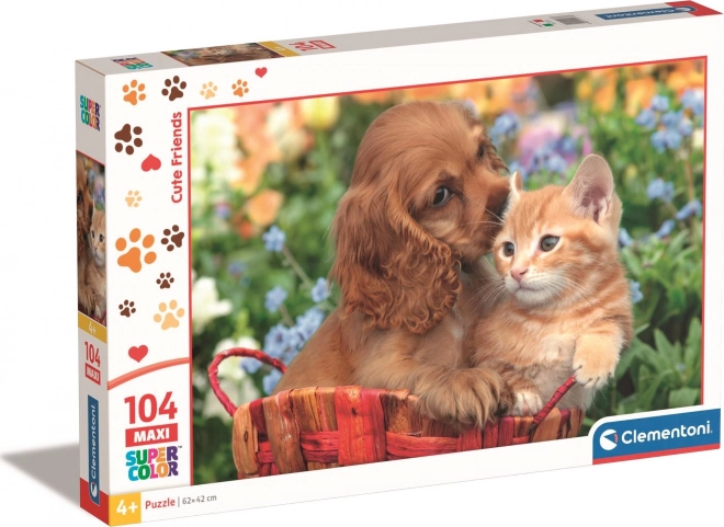 Clementoni Puzzle Adorable Friends Maxi 104 Pieces