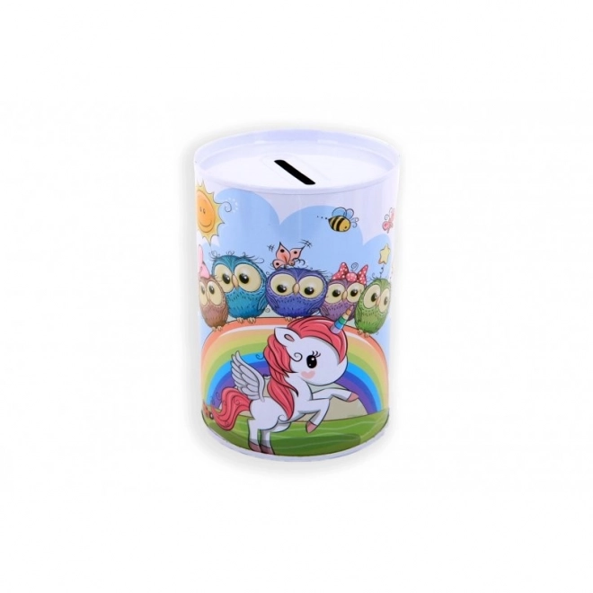 Unicorn Tin Money Box