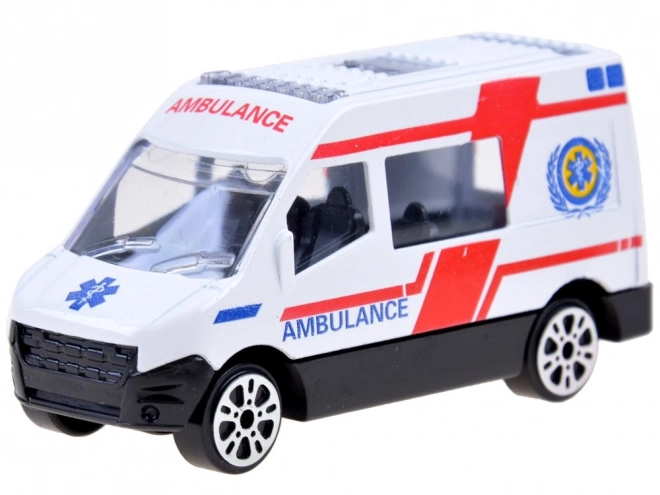 Set of 6 Metal Toy Cars – emergency service