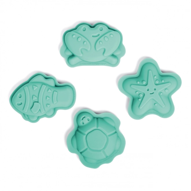 Bigjigs Toys Silicone Sand Molds Green