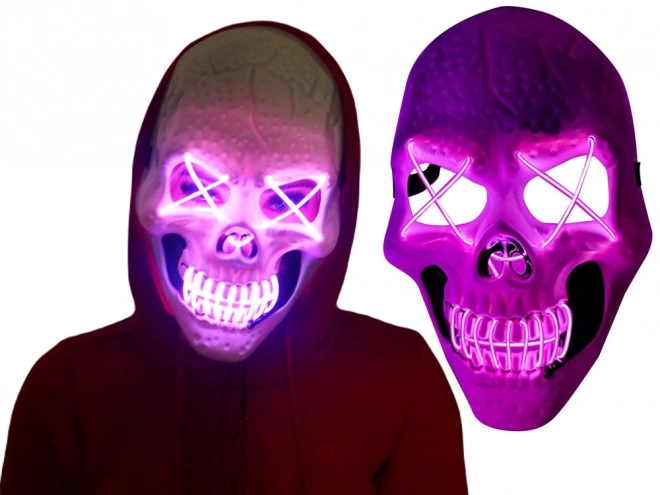 Led Skull Mask Halloween Glowing Party Mask