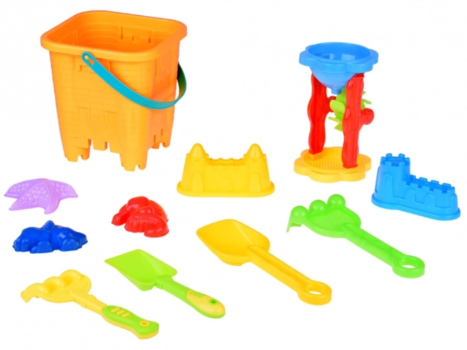 Sand Playset with Bucket, Molds, and Tools