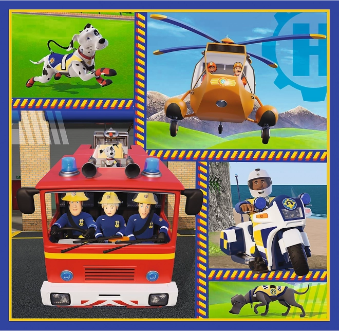 Fireman Sam's Day Puzzle Set 3-in-1