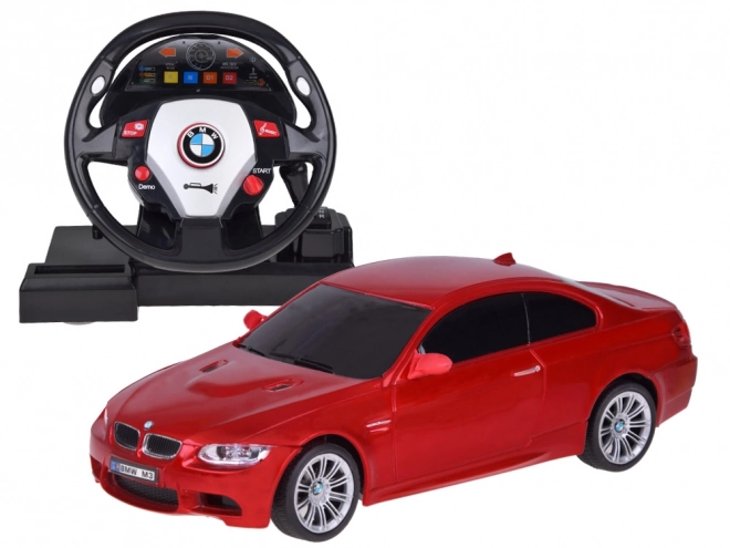 Sporty BMW Remote Controlled Car with Steering Wheel