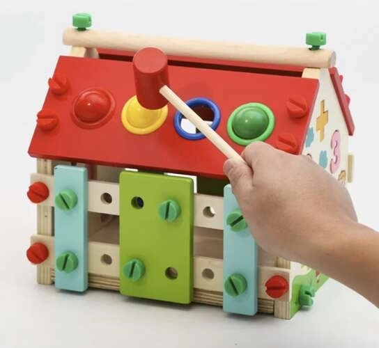 Educational Wooden House for Kids