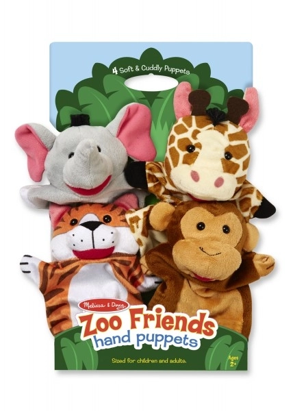 Safari Zoo Hand Puppets Set